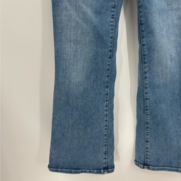 Frame Denim Stretch Cotton Le One Crop Mini Boot Casper Blue Jeans Size 26 - Picture 5 of 15